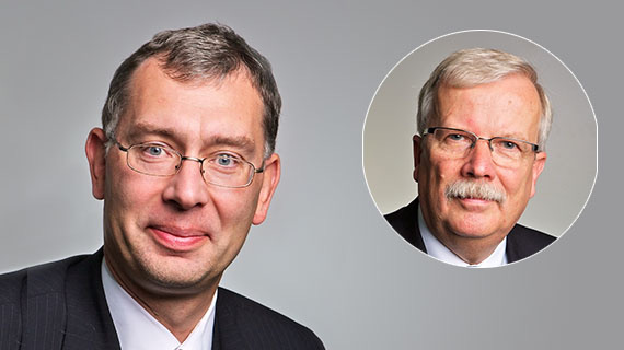 Two people in one picture