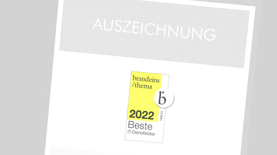 Grafik Auszeichnung von brand eins