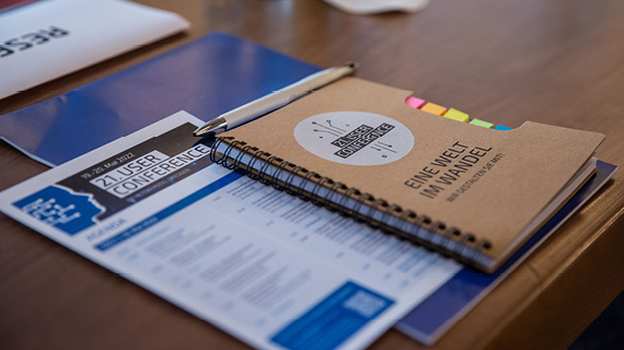 Programm und Schreibblock