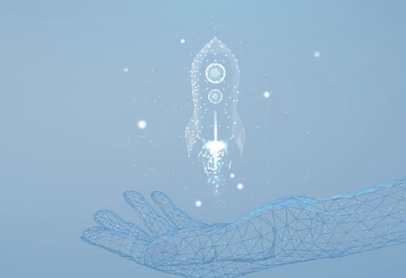 Raketenstart Grafik Webinar